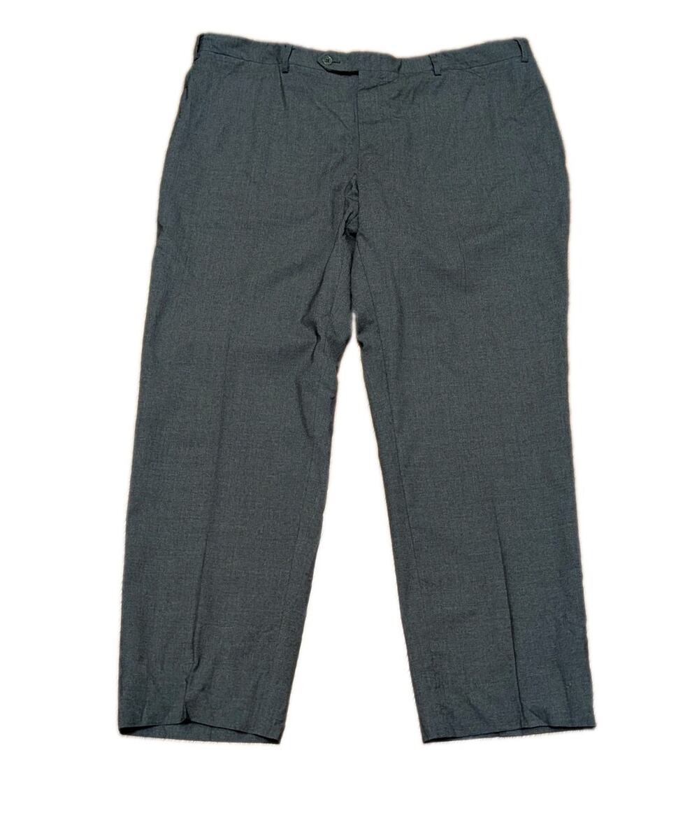Canali Gray Stretch Wool Dress Pants 42x29 IT 60 Made in Italy
